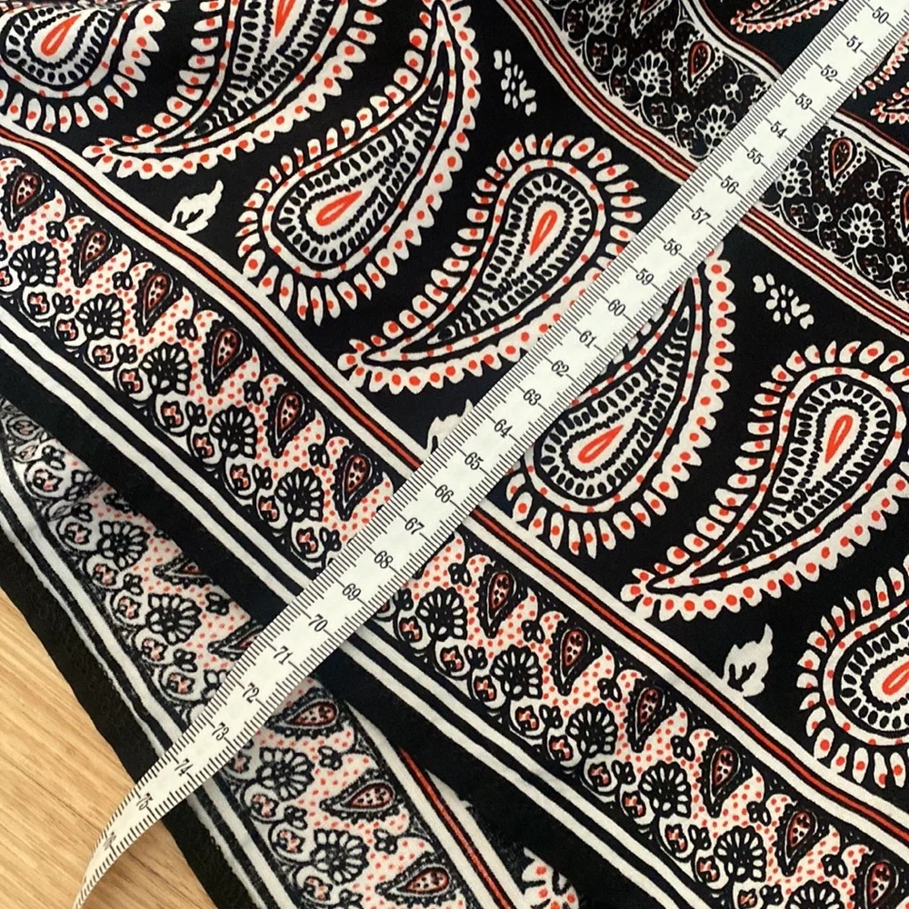 Paisley Print Elastic Waist Midi Skirt - Size 18 - Picture 8 of 8